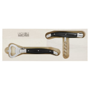 Laguiole Andre Verdier Apero Corkscrew Set Black