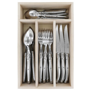 Laguiole Andre Verdier Cutlery Set 24pc Stainless Steel